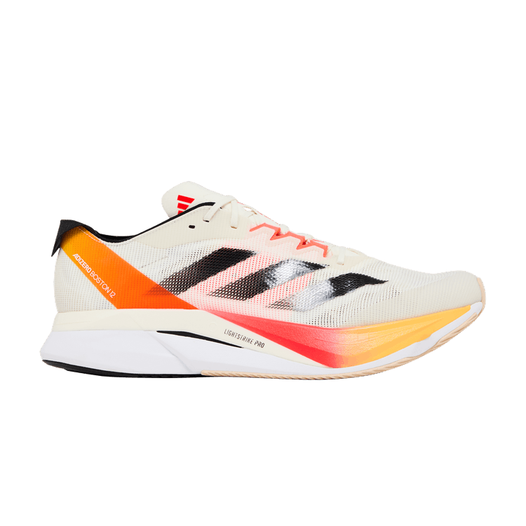 adidas Adizero Boston 12 Ivory Core Black Solar Red