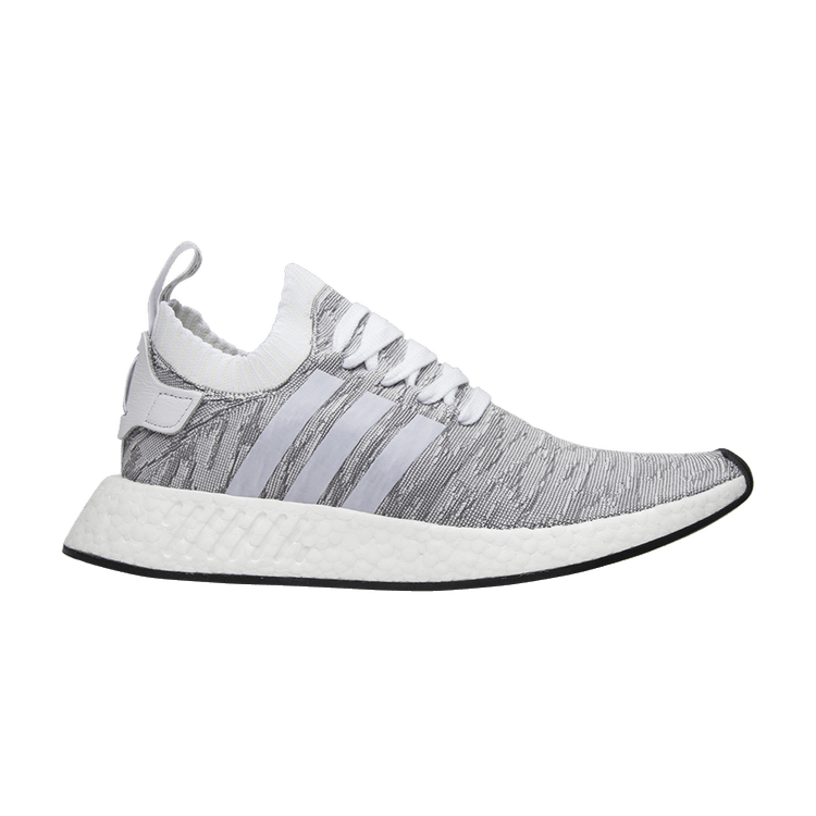 adidas NMD R2 Primeknit White Black