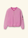 Gecko Zip Up Crew (Fuchsia)