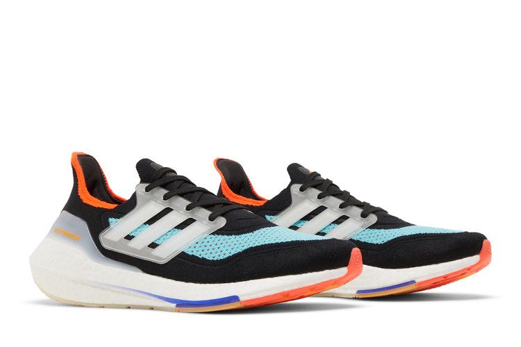 adidas Ultra Boost 21 Black Pulse Aqua