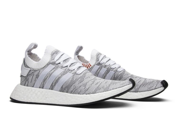 adidas NMD R2 Primeknit White Black