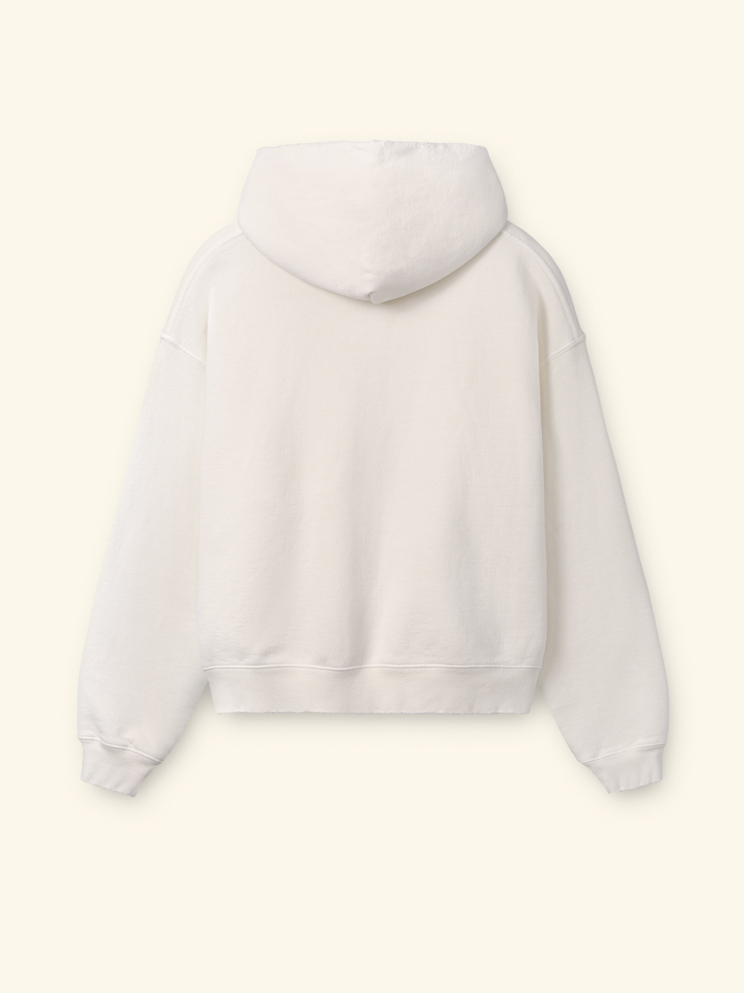 Distressed Zip Up Hoodie (Straw)
