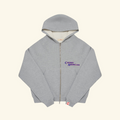 Thermal Zip Up Hoodie (Heather Grey)