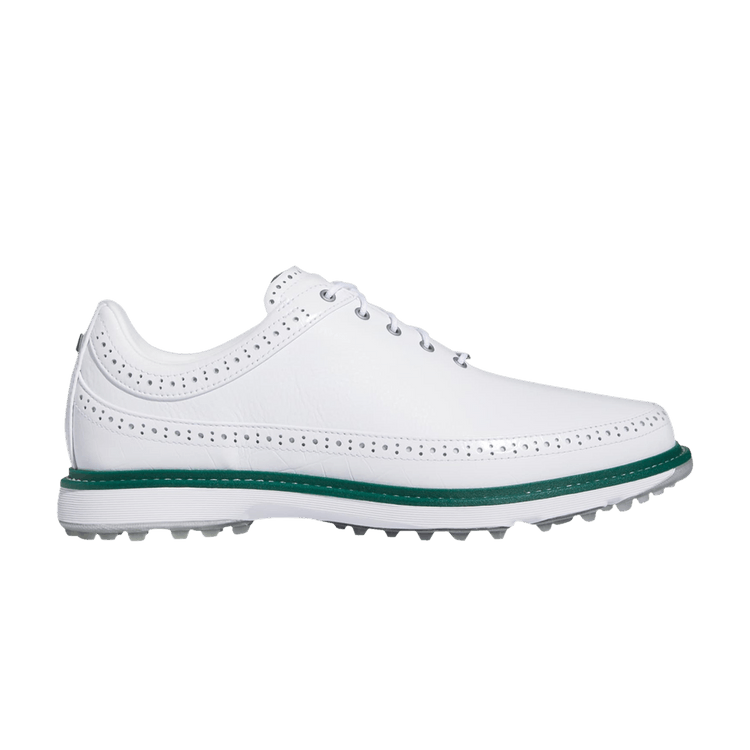 adidas MC80 Spikeless Golf Cloud White Silver Metallic Collegiate Green