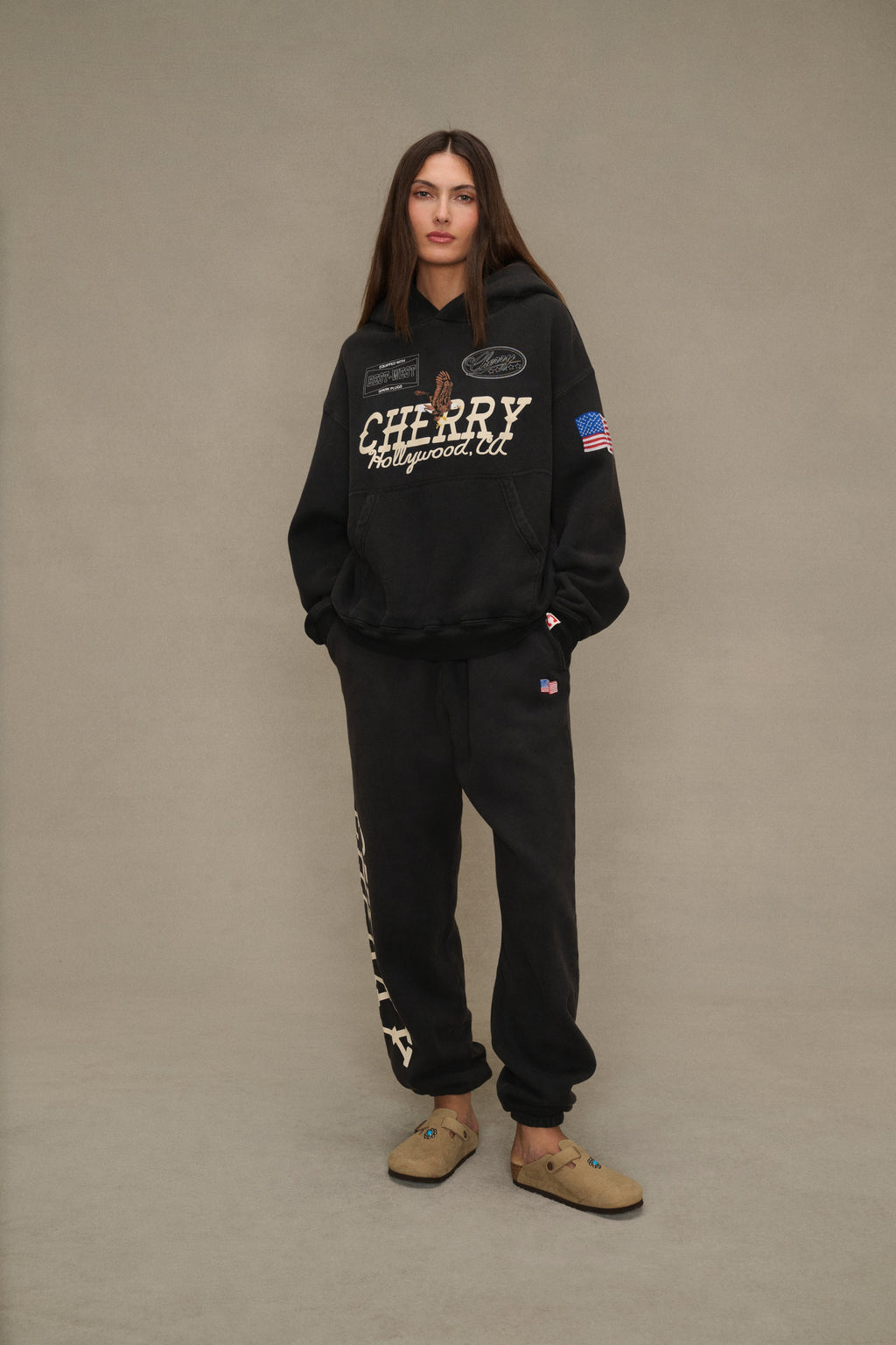 Hollywood Pullover Hoodie (Vintage Black)