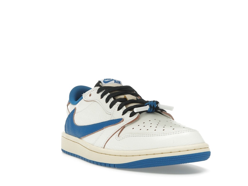 Jordan 1 Retro Low OG SP Fragment x Travis Scott Sail Military Blue