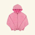 Raglan Zip Up Hoodie (Fuchsia)